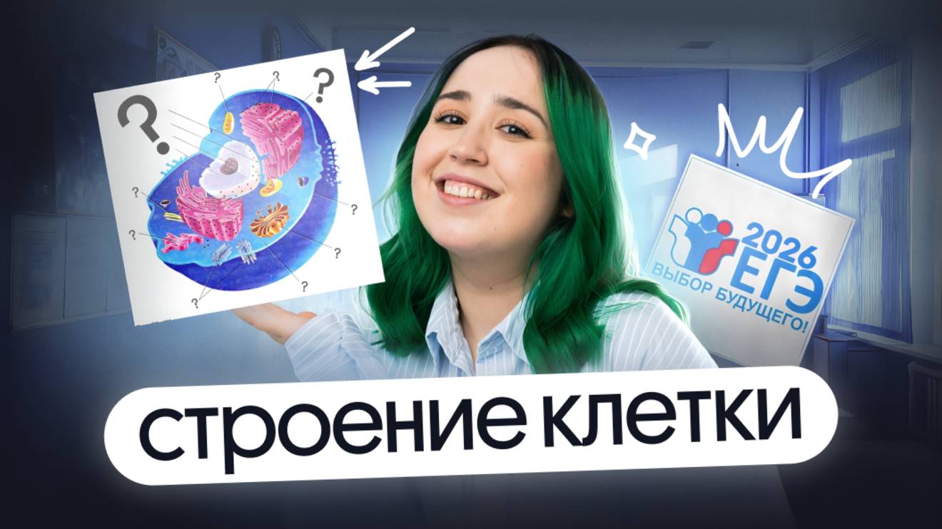 СТРОЕНИЕ КЛЕТКИ ДЛЯ ЕГЭ ПО БИОЛОГИИ 2026💥 смотреть онлайн