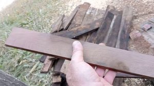 Проба зашпальтировать иноземную деревяшку.