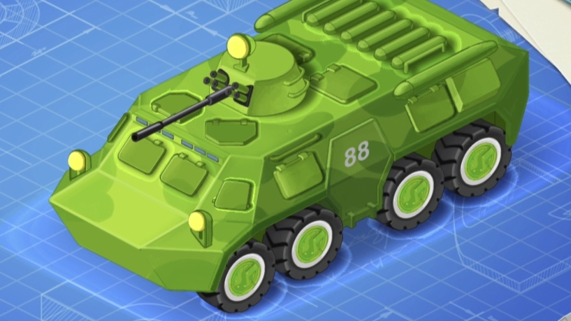 ДЕТСКИЙ БРОНЕТАНК! 💥 Военная машинка 🚨 Развивающее видео для детей смотреть онлайн