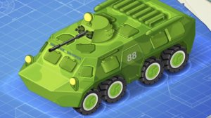 ДЕТСКИЙ БРОНЕТАНК! 💥 Военная машинка 🚨 Развивающее видео для детей