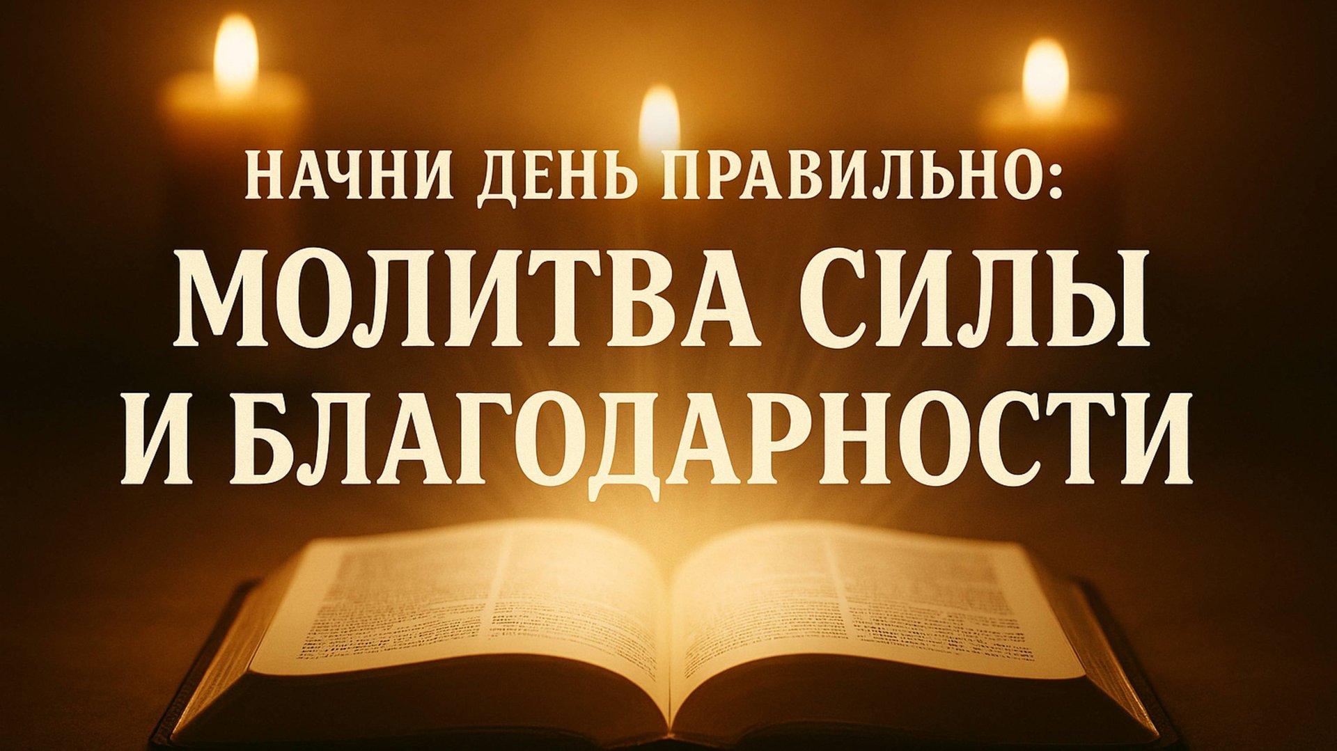 Начни день правильно: Молитва силы и благодарности смотреть онлайн