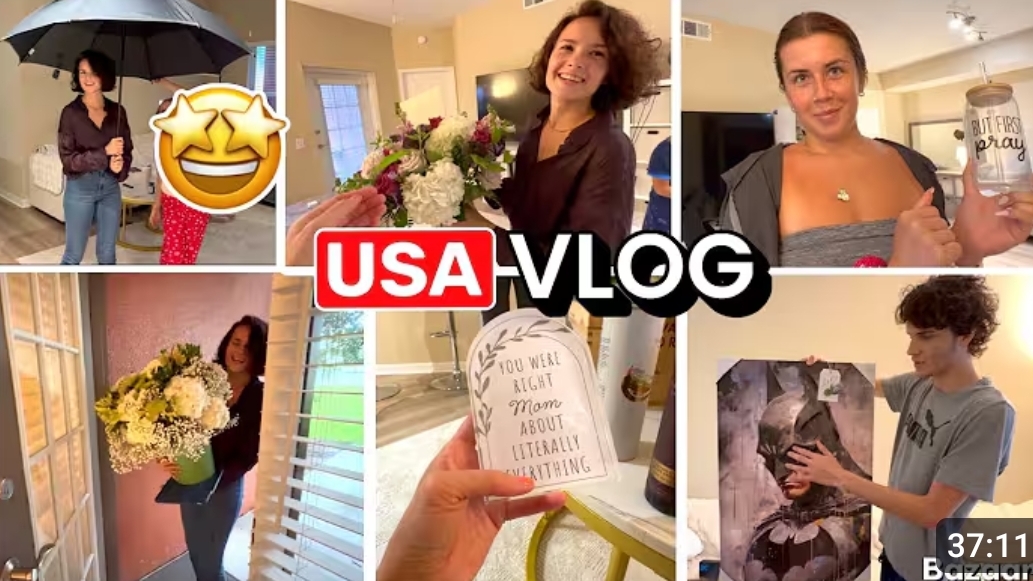 США ВЛОГ МАША Приехала много подарков для всех! Я тронута! смотреть онлайн