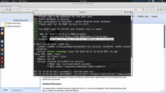 16.14. BeEF Overview & Basic Hook Method смотреть онлайн