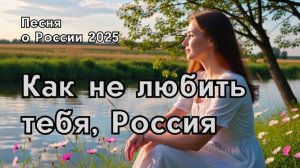 "Как не любить тебя, Россия"- песня о России и любви к Родине