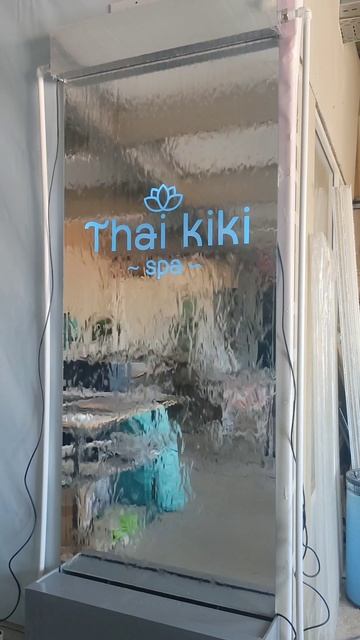 Пескоструйный логотип с подсветкой. смотреть онлайн