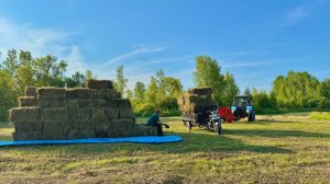 ЗАГОТОВКА СЕНА В СИБИРИ. ОТРЕМОНТИРОВАЛИ И НАСТРОИЛИ ПРЕСС.