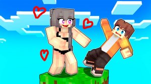 ЗАПЕРТ НА ОДНОМ БЛОКЕ С БЕЗУМНОЙ ФАНАТКОЙ в МАЙНКРАФТ!