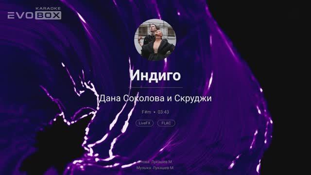 Дана Соколова, Скруджи — Индиго | караоке EVOBOX смотреть онлайн
