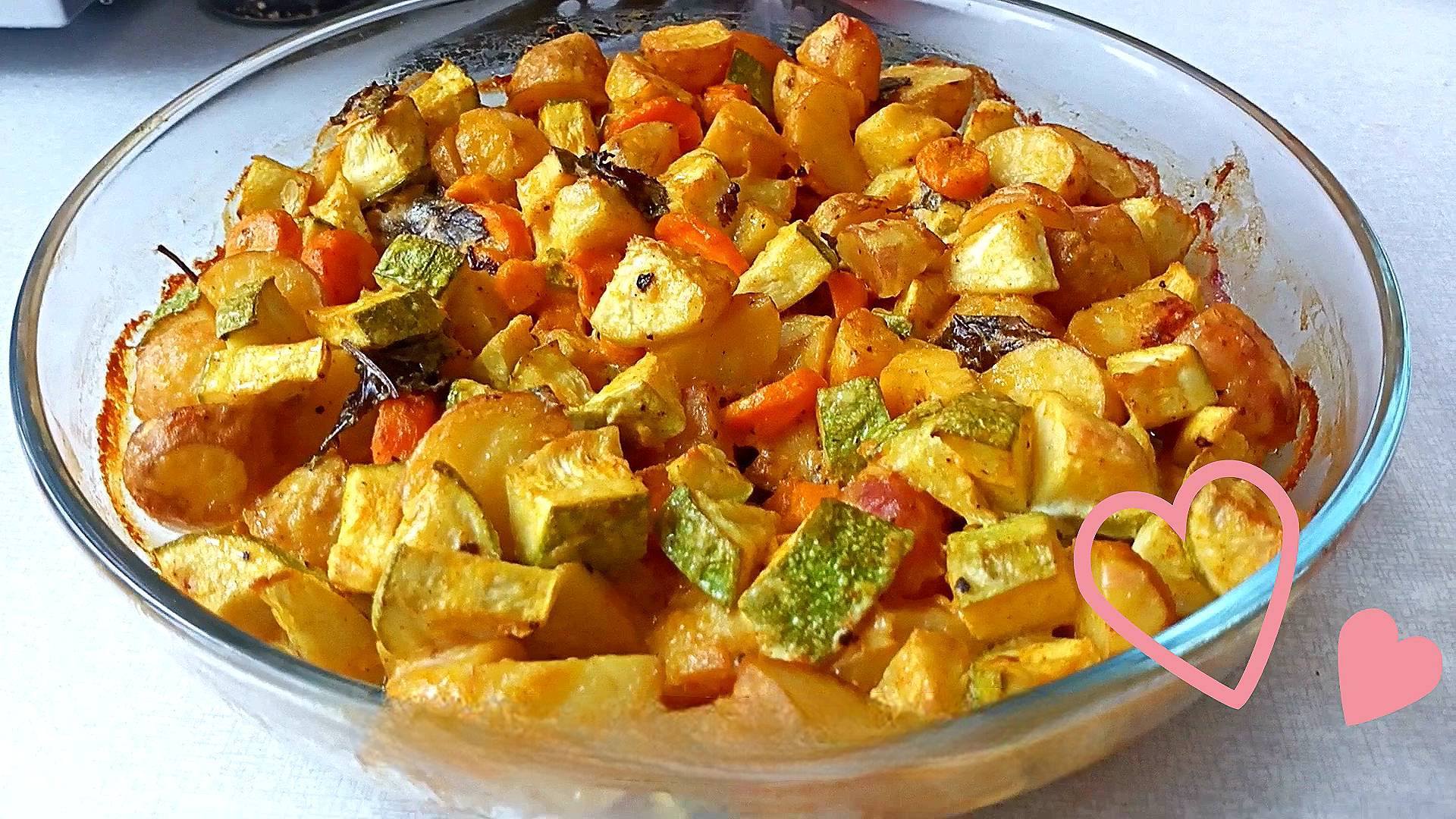 Очень вкусное ЗАПЕЧЁННОЕ ОВОЩНОЕ РАГУ из доступных овощей. смотреть онлайн