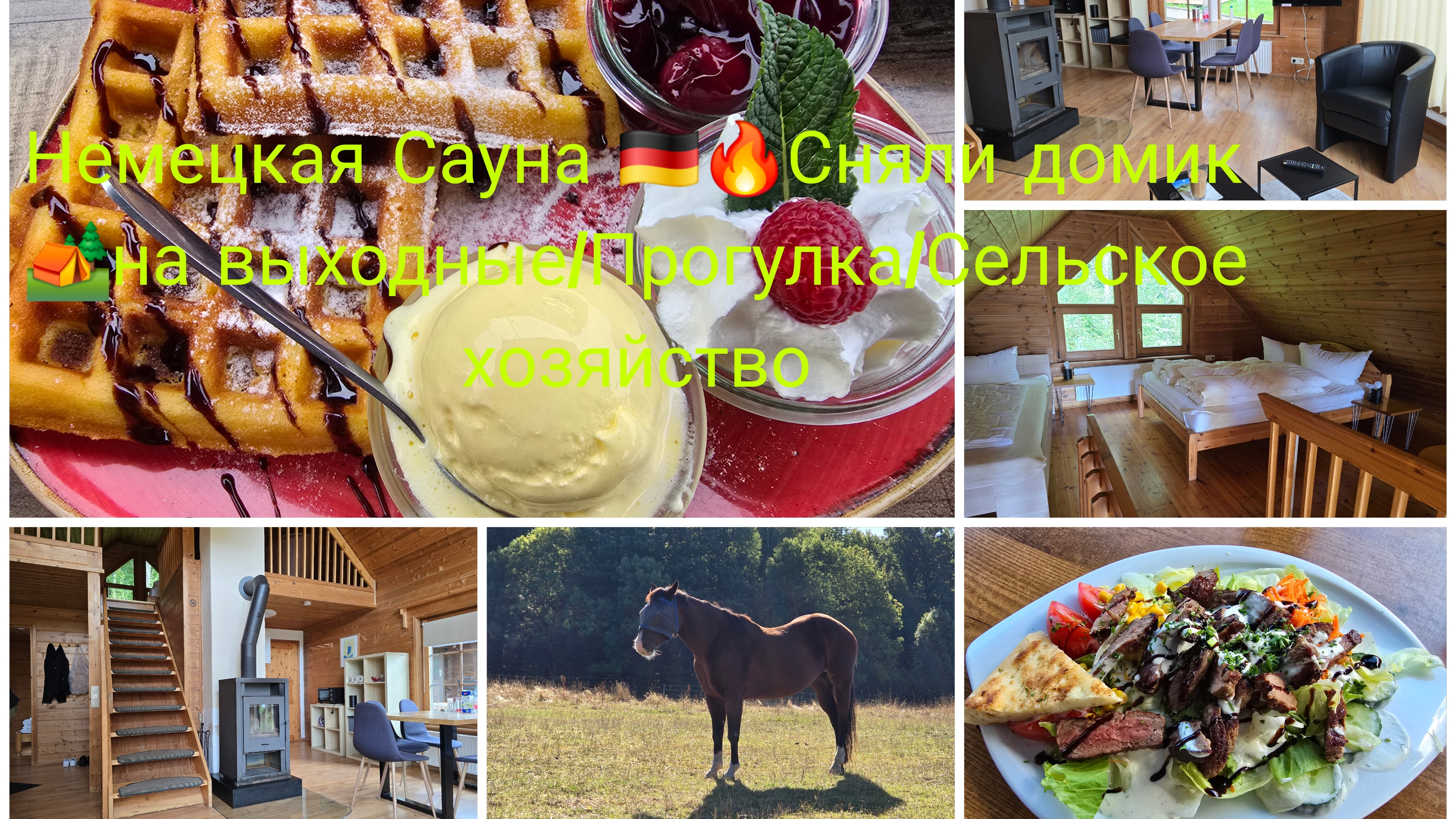Сауна в Германии 🇩🇪/Сняли домик 🏕на Выходные Сауной/Сельское хозяйства в Германии смотреть онлайн
