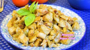 Баклажаны «как мясо» Жареные баклажаны с яйцами, луком и чесноком