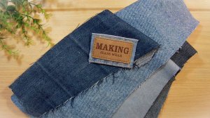 Не выбрасывайте старые джинсы! Покажу несколько идей украшений из джинсов своими руками.