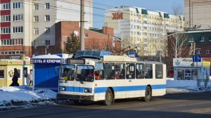 Троллейбус  ЗиУ-682 КВР БТРМ-4004. Покатушки по Барнаулу.