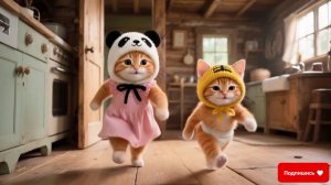 Котики - бабушка в гости приехала