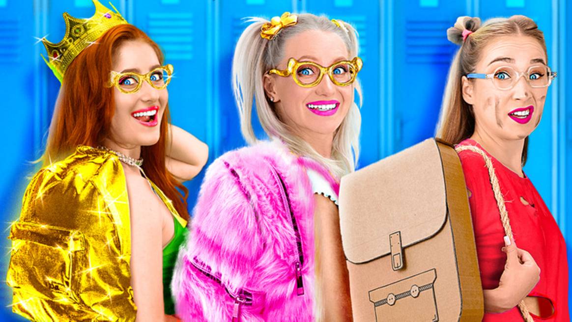 Богатая vs бедная vs супербогатая 💰 Крутые идеи для родителей от 123 GO! 👶✨ смотреть онлайн