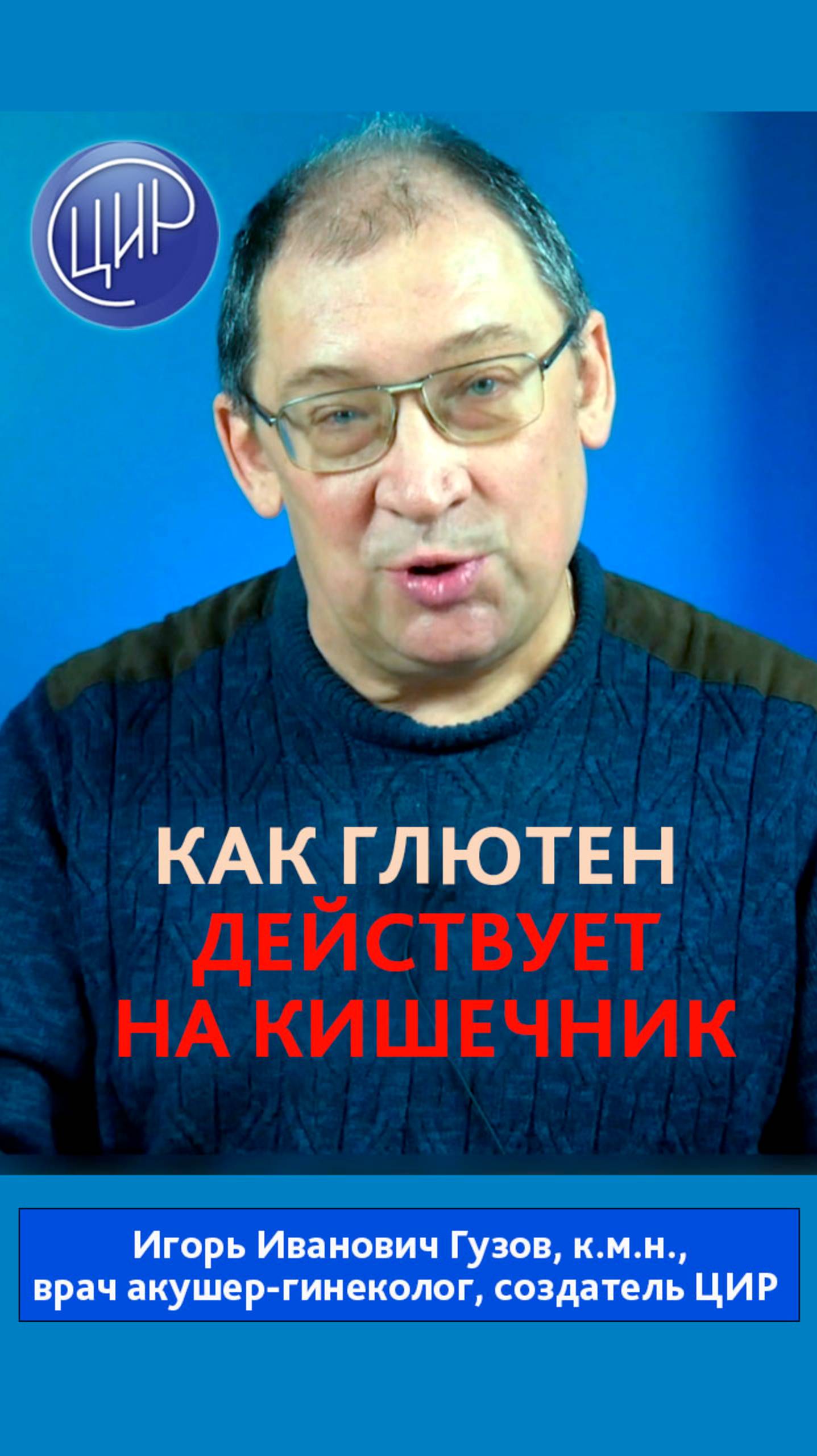 Воздействие глютена на стенки кишечника. Зонулин. И.И. Гузов.