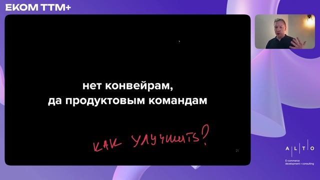 Как ускорить разработку в Ecommerce и привести команду в тонус? Иван Ярославцев, СЕО Alto