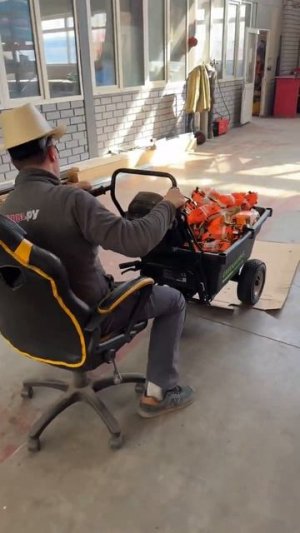 Аккумуляторная садовая тачка GreenWorks в действии 😎👍