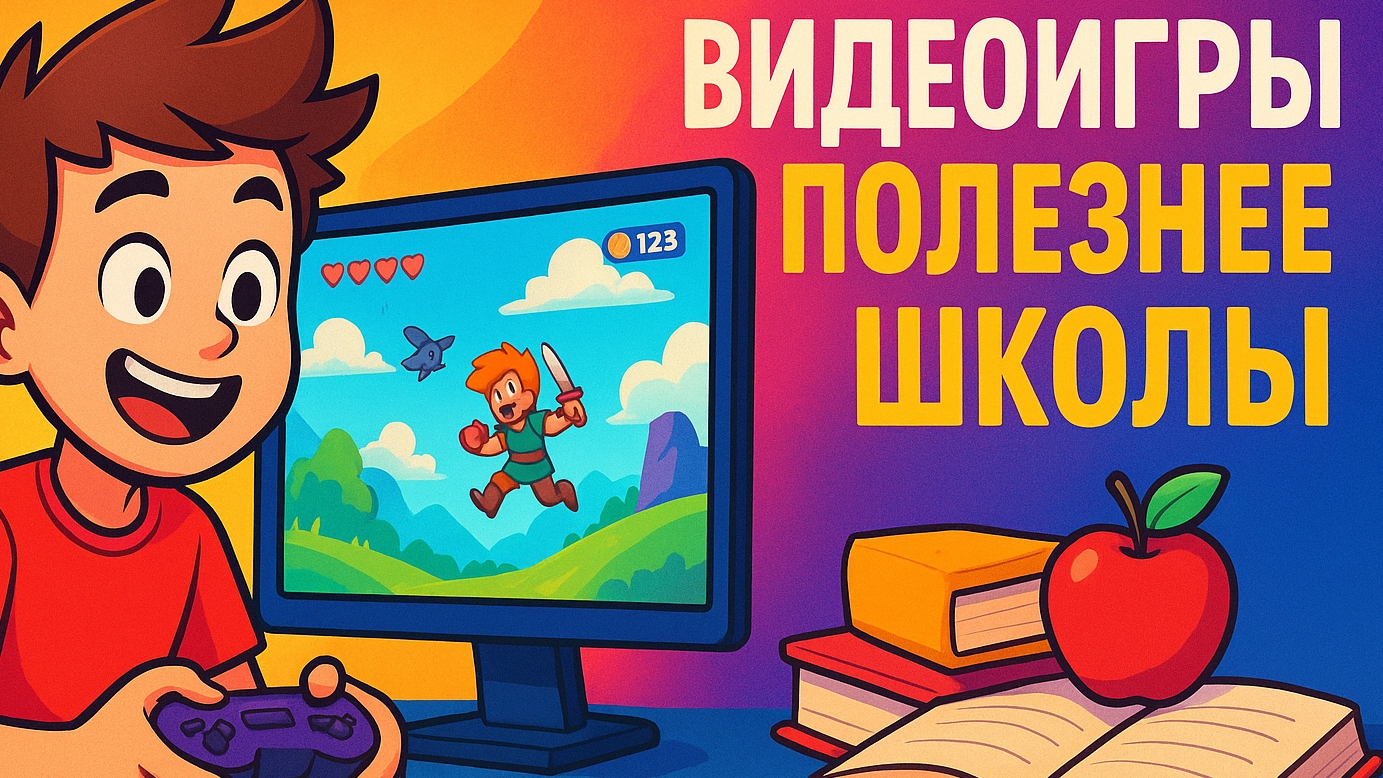 Видеоигры полезнее школы