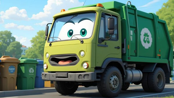 Песенка Мультик про МУСОРОВОЗ