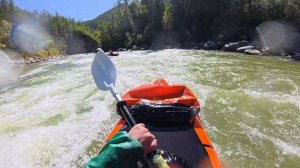 Верхний Иркут на пакрафте. Средний уровень воды.