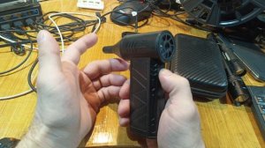 Портативная воздуходувка, фонарик, черный, с насадкой, Li-ion аккумулятор