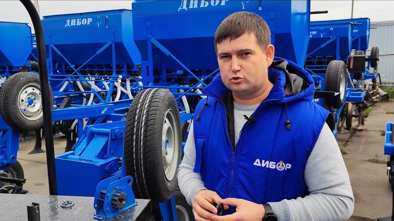 Сеялка для мелкосемянных культур СКП 2.1 "Дибор". Настройка высевающего аппарата и норм высева. смотреть онлайн