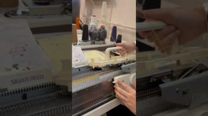 Вязание репса на вязальной машине "Сильвер Рид -280"