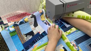 Как сделать красочное одеяло из обрезков!