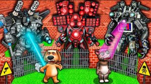 ЛАБИРИНТ СУПЕР БОССА ТИТАНОВ против СКИБИДИ с туалетом, телевизором и ДИКТОРОМ