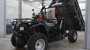 Грузовой квадроцикл самосвал полноприводный Treck BIG Farmer 4x4 обзор отзывы