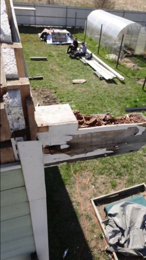 Переделка крыши. Доска в труху!