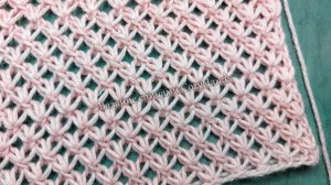 Нежный мелкий ажурный узор спицами