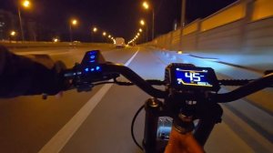 Ночь, Дмитровское шоссе, kugoo wish 02 pro