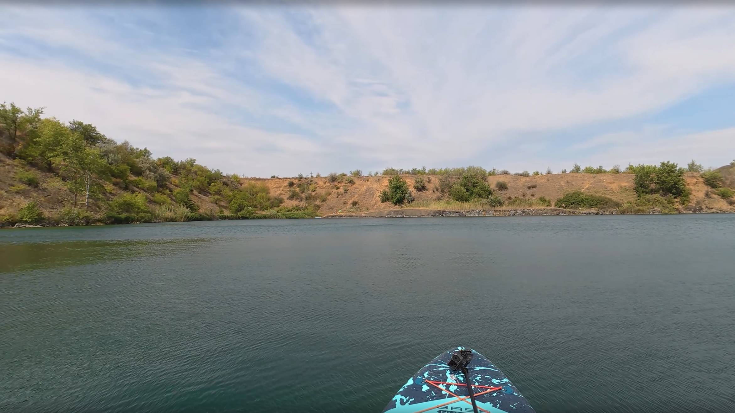 Ветровский карьер. Чистая вода и безумные глубины! Отправляемся в заплыв на Сапборде!