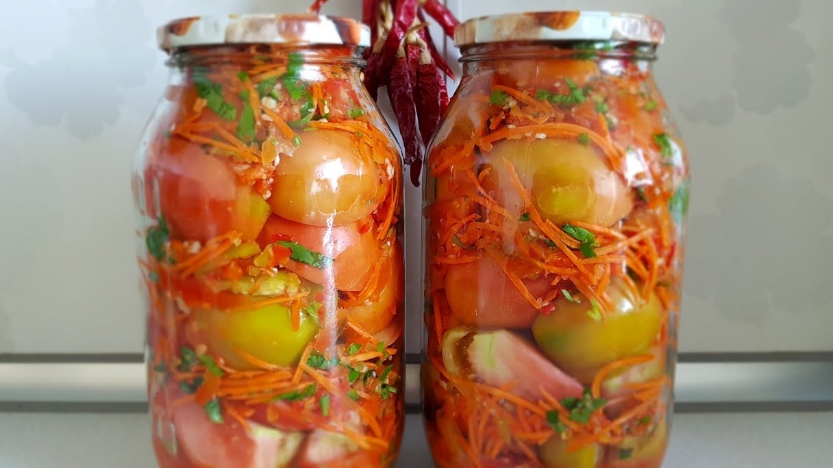 СРАЗУ ГОТОВЬТЕ ДВОЙНУЮ ПОРЦИЮ!!!ХРУСТЯЩИЕ БУРЕЛЫЕ ПОМИДОРЫ В ЗАЛИВКЕ ПО КАВКАЗСКИ НА ЗИМУ!!! смотреть онлайн