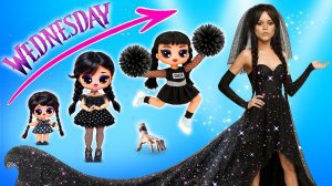 Уэнсдей Аддамс растет! Свадебные идеи для кукол ЛОЛ ОМГ!