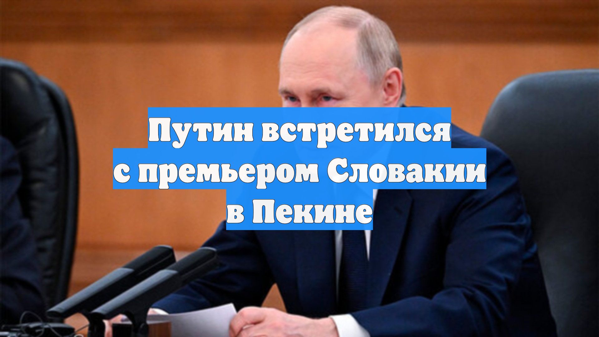 Путин встретился с премьером Словакии в Пекине