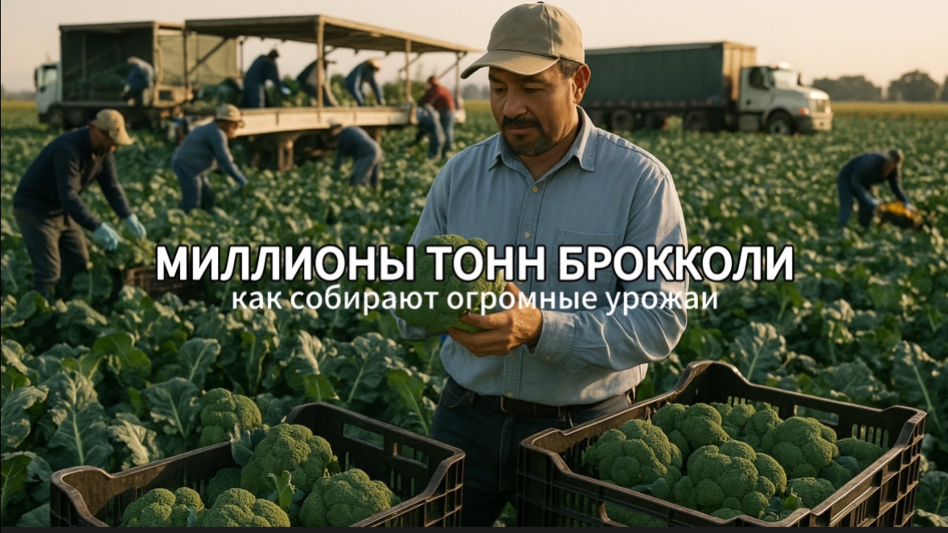 Как фермеры собирают тонны брокколи – современные технологии выращивания овощей 🥦 смотреть онлайн