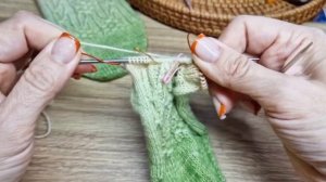 Распределение петель после формирования выреза.