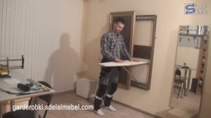 Встроенная гладильная доска за зеркалом своими руками. 1-я часть. Презентация.