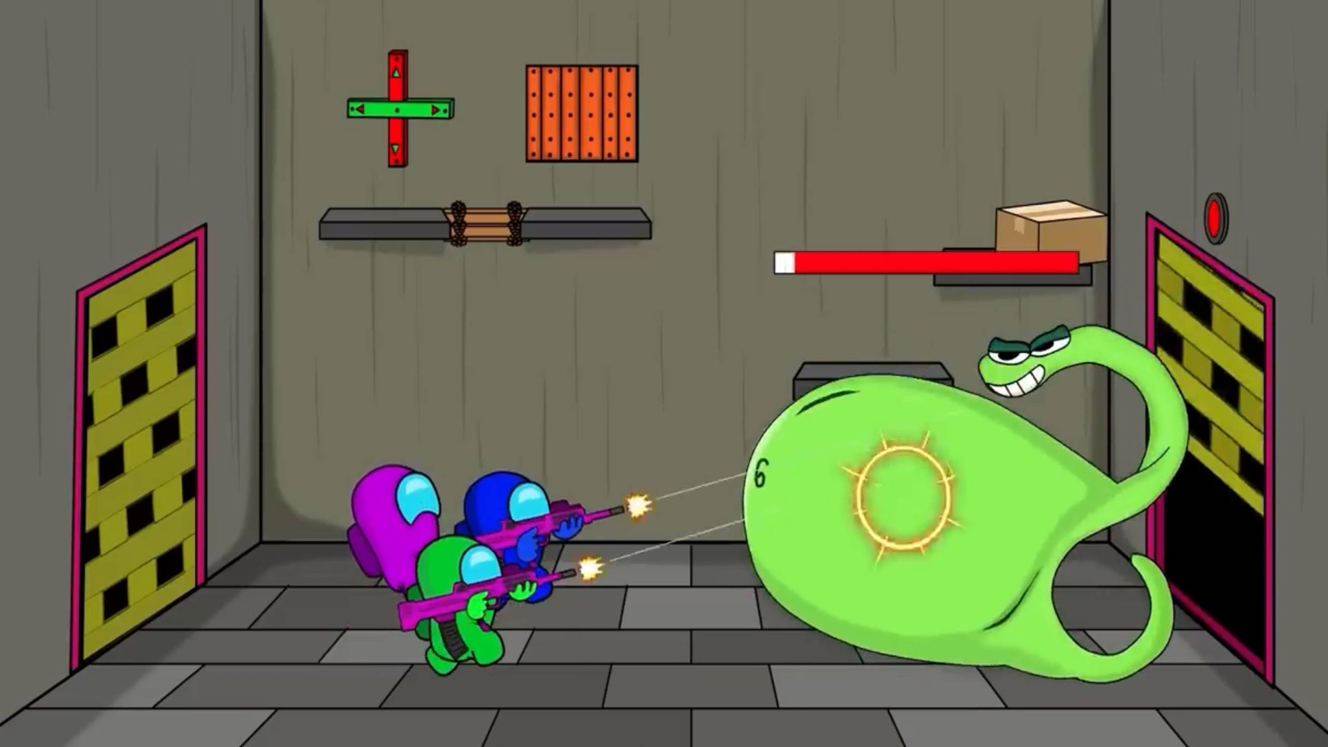 AMONG US ПРОТИВ Зомби (монстр из Азбуки) смотреть онлайн