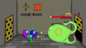 AMONG US ПРОТИВ  Зомби (монстр из Азбуки)