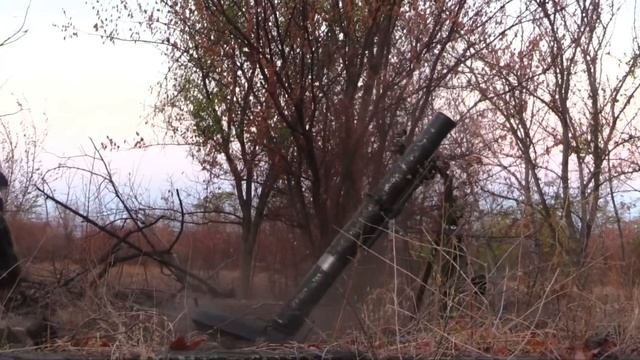 Миномет 120мм. Херсонская область. смотреть онлайн