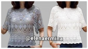 🔥На ВСЕ РАЗМЕРЫ 👉 Давайте СВЯЖЕМ шикарную, нарядную, красивую кофточку, блузку крючком "ЖАСМИН"