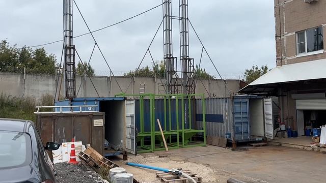 Пеллетная котельная из морских контейнеров