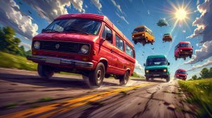 МУЛЬТИКИ ПРО МАШИНКИ 🏔️💥  Машины кувыркаются с горы