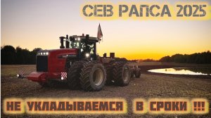 СЕВ РАПСА 2025/СЕЯЛКА ХОРШ/ТЯЖЁЛЫЕ УСЛОВИЯ/НЕ УСПЕВАЕМ В СРОКИ/ПОСЕВНАЯ ЗАТЯГИВАЕТСЯ
