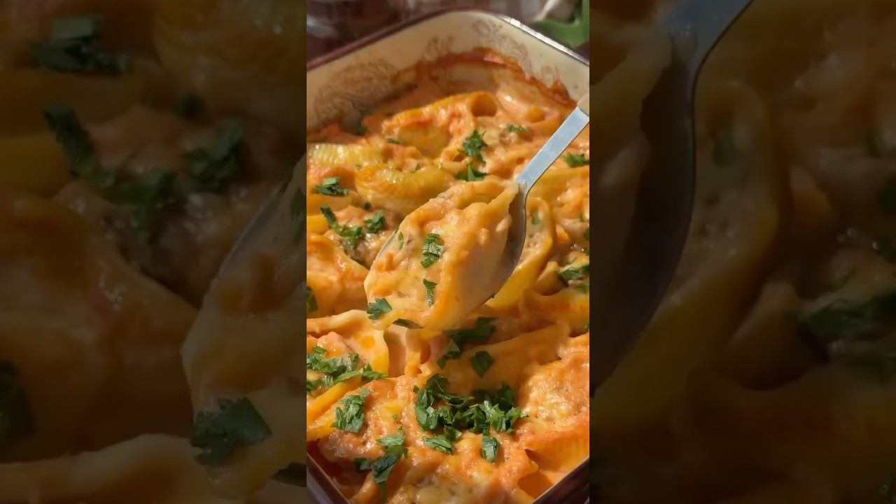 Ракушки с фаршем  #рецепты #вкуснопростои #рецепт #чтоприготовить #еда #новыйрецепт #cooking