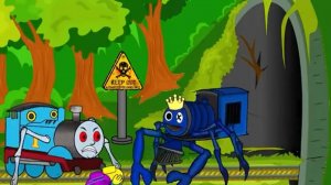 AMONG US ПРОТИВ 스 ПРОТИВ Синего поезда - людоеда.